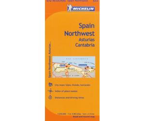 Michelin Spain Northwest, Asturias Cantabria/ Espagne Nord-Ouest Asturies Cantabrie