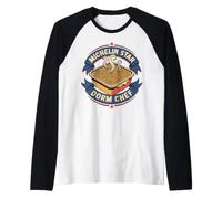Michelin Star Dorm Chef Instant Ramen Noodles Raglan Baseball Tee
