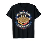 Michelin Star Dorm Chef Instant Ramen Noodles Value Graphic T-Shirt, Men, Black, M