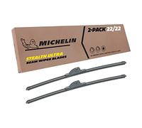 Michelin Stealth Ultra Double Package 22 inch Wiper Blade Fits Select Renault, Peugeot, Kangoo, Citroen,Audi; Model Years (19-2222SUBA)