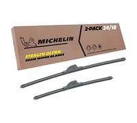 Michelin Stealth Ultra Double Package 24 &18 inch Wiper Blade Fits Select Volkswagen,Hyundai,Caddy, Peugeot, Kia; Model Years (19-2418SUBA)