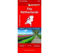 Michelin Map – The Netherlands National Map 715 – Road & Tourist Map 1:400,000