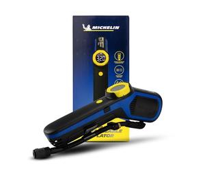 MICHELIN Top Up Mini Rechargeable Inflator - Cordless Car Tyre Inflator Air Compressor - Portable Air Pump with Digital Tyre Pressure Gauge - Car Accessories
