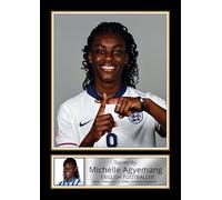 Michelle Agyemang Poster Print - England & Arsenal Football Star - Framed or Unframed - Gift for Women’s Football Fans, A4 Poster Print (297x210mm)