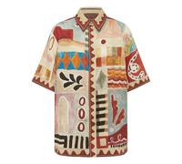 Michelle Linen Short Sleeve Shirt Ecru S / AUS 11