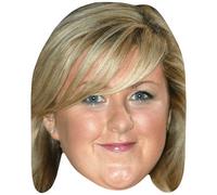 Michelle McManus (Fringe) Celebrity Mask, Flat Card Face, Fancy Dress Mask