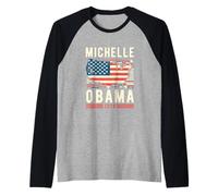 Michelle Obama 2028 Presidential Elections Democrats Raglan Baseball Tee