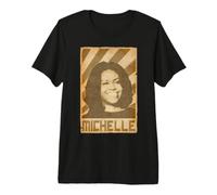 Michelle Obama Torn Poster Premium T-Shirt