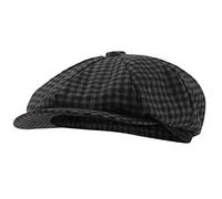 Michelsons of London Baker Boy Hat (Black Grey Mini Check)