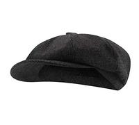 Michelsons of London Baker Boy Hat (Black Grey Tweed Check)