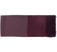 Michelsons of London Mens Narrow Pin Dot Silk Scarf - Burgundy