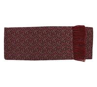 Michelsons of London Mens Small Paisley Silk Scarf - Burgundy