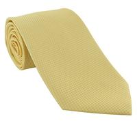 Michelsons of London Semi Plain Extra Long Tie (Gold)