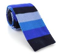Michelsons of London Skinny Multi Stripe Silk Knitted Tie