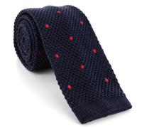 Michelsons of London Skinny Spot Silk Knitted Tie