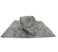 Michelsons of London Wedding S/S 24 Tie & Pocket Square Sets (Brown Paisley)