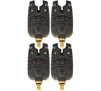 Michigan 4 x Carp And Pike Fishing Bite Alarm - Waterproof Night Light with Drop Back Function & Jack Plug