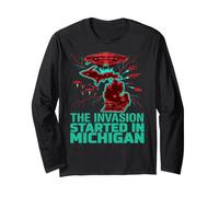 Michigan Alien Invasion Long Sleeve T-Shirt