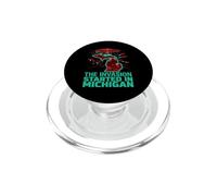 Michigan Alien Invasion PopSockets PopGrip for MagSafe