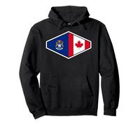 Michigan and Canada United in Roots Pullover Hoodie