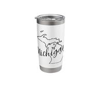 Michigan Big Lakes Great Dreams Stainless Steel Insulated Tumbler