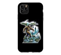 Michigan Bigfoot Striding Through Forests Great Blue Lakes Case for iPhone 11 Pro Max
