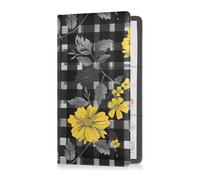 Michigan Black Leather Car Registration and Insurance Card Holder Essential Wallet Case for ID, Driver's License, Key Contact Information Cards
