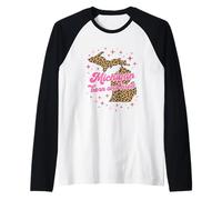 Michigan Born and Bred Leopard Print Raglan Baseball Tee