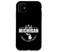 Michigan Est. 1837 Great Lake State USA Case for iPhone 11