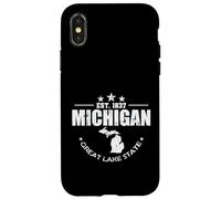 Michigan Est. 1837 Great Lake State USA Case for iPhone X/XS