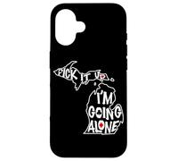 Michigan Euchre Pick It Up I’m Going Alone Card Game Case for iPhone 16