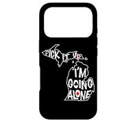 Michigan Euchre Pick It Up I’m Going Alone Card Game Case for iPhone 17 Pro
