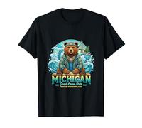 Michigan Great Lakes Bear Water Nature Vibes T-Shirt