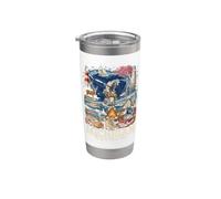 Michigan Great Lakes State Iconic Elements Design Stainless Steel Insulated Tumbler