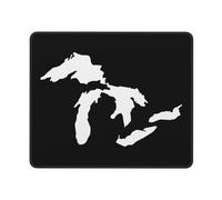 Michigan Great Lakes State Mouse Mat Non-Slip Rubber Base Mouse Pad Washable Mousepad For Studying Gaming Work 25X30Cm