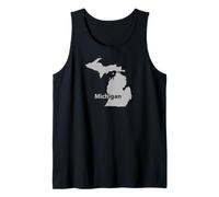 Michigan Home Love Travel State Upper Peninsula Tank Top