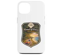 Michigan M-119 Tunnel Trees Up North MI Travel Poster Art Case for iPhone 13