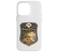 Michigan M-119 Tunnel Trees Up North MI Travel Poster Art Case for iPhone 14 Pro Max