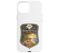 Michigan M-119 Tunnel Trees Up North MI Travel Poster Art Case for iPhone 15 Plus