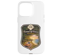 Michigan M-119 Tunnel Trees Up North MI Travel Poster Art Case for iPhone 15 Pro Max