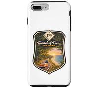 Michigan M-119 Tunnel Trees Up North MI Travel Poster Art Case for iPhone 7 Plus/8 Plus
