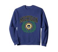 Michigan M Laurel Emblem Collegiate Varsty Apparel PAFI945 Sweatshirt