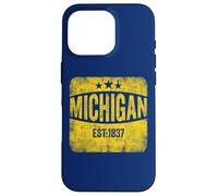 Michigan pride state est 1837 proud MI patriot vintage stars Case for iPhone 16 Pro