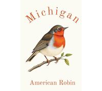 Michigan State Bird, American Robin (Turdus migratorius) Notebook, Journal for Men, Women, Young Adults, Teens, Kids, Gift for Bird Watchers, ... 120 White Lined Pages, 6"x9", Eco-Friendly