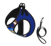 Michigan State Flag Print Dog Harness,Pet Leash Vest,Adjustable And Reflective Vest,For Small To Medium Dogs