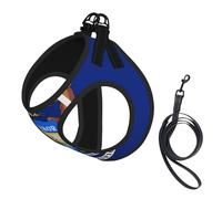 Michigan State Flag Print Dog Harness,Pet Leash Vest,Adjustable And Reflective Vest,For Small To Medium Dogs