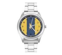 Michigan State Flag Simple Stainless Watch Fashion Designer Wristwatch Easy Reader Analog Watches Gifts for Men
