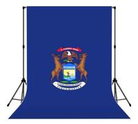 Michigan State Flagprint Photography Backdrop Photo Cloth For Wedding Photoshoots Studio Occasion Background