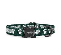Michigan State Spartans Collars and Leashes | Officially Licensed | Adjustable-Fits All Pets! (XS Collar)