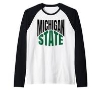 Michigan State Travel Raglan Baseball Tee